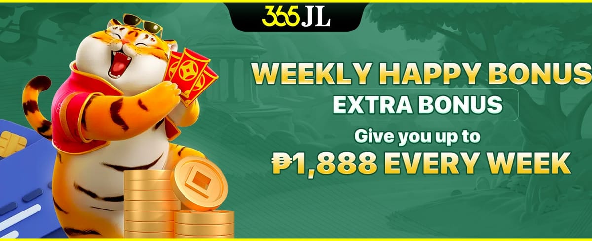 Weekly Happy Bonus promotion banner